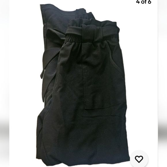 Grace Karin Women's High Waisted Paperbag Pants Tie Belt Pockets Slim Fit Size M - Picture 5 of 6